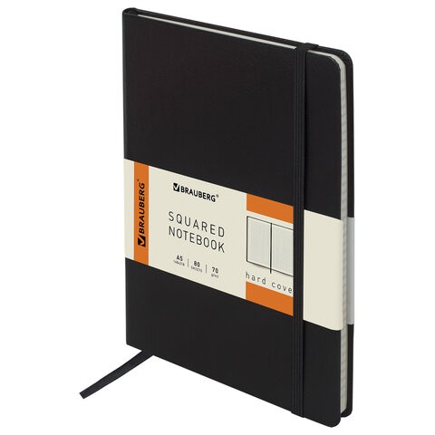 Блокнот А5 Brauberg Metropolis 80 листов, клетка 111585 цена за 2 шт , 